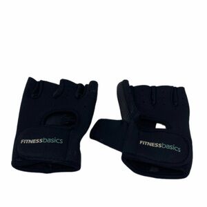 Fitness Basics Black Fingerless Gloves